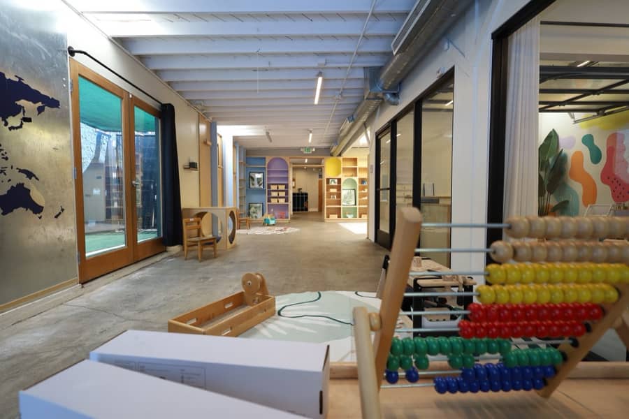 An open learning space with room to explore